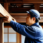 **

"A professional craftsman in appropriate work clothes, carefully restoring a traditional Hanok wooden beam using traditional joinery techniques, fully clothed, safe for work, appropriate content, perfect anatomy, correct proportions, natural pose, showcasing the detail of the wood and the craftsmanship, bright natural light, professional photography, high quality, modest, family-friendly."

**